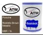Preview: Porsche, Ristretto Brown Metallic, M8R / 3L: 500ml Lackdose, von ATW Autoteile West.
